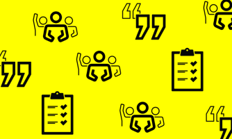 Keltaisella taustalla ikoneita.